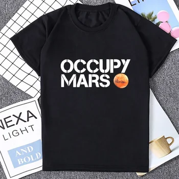 Men's Space X T-Shirt, Cool Design, Occupy Mars, Korea Style, Fashion, Casual, Summer, Hot Sale