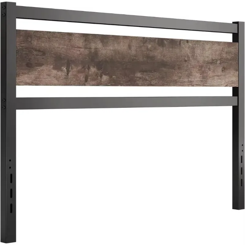 Only Wooden Headboard with Metal Flat Noodles Sturdy and Simple Easy To Assemble Double XL/large/extra Large (large)