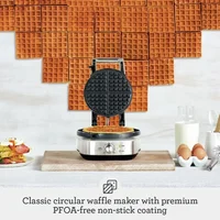 BWM520XL No-Mess Waffle Maker, Brushed Stainless Steel,Silver 2