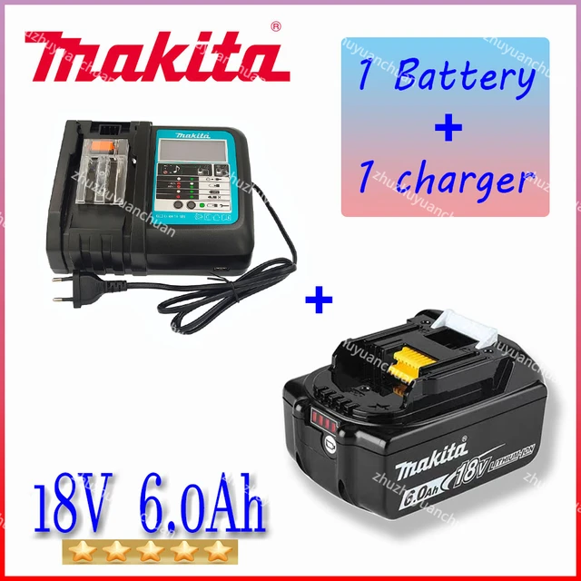 Ensemble batterie li-ion 18 V 2 x 5,0 Ah et chargeur à double port de MAKITA
