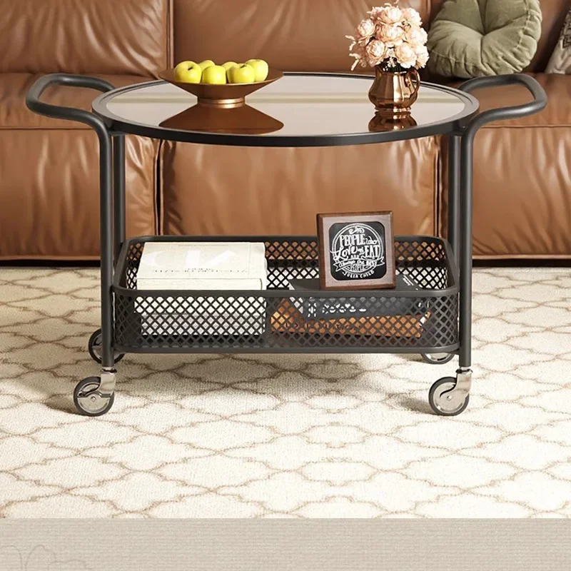 Glass Bedside Coffee Tables Mobile Garden Fashion Outdoor Coffee Table Entryways Floor Table Basse Pour Salon Bedroom Furniture