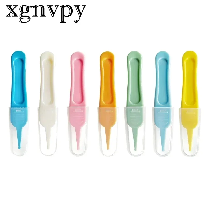 Nose cleaning tweezers baby clamp nasal boo newborn baby child plastic ABS nostril cleaner safety round toe clip