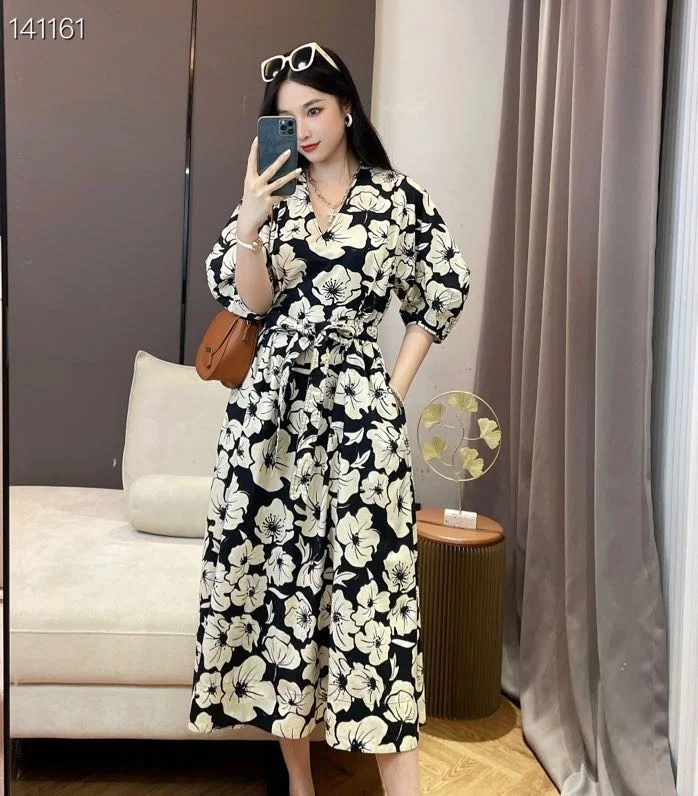 

High xc904 quality New Fashion Women 2022 spring Dress Luxury European Design party style dress