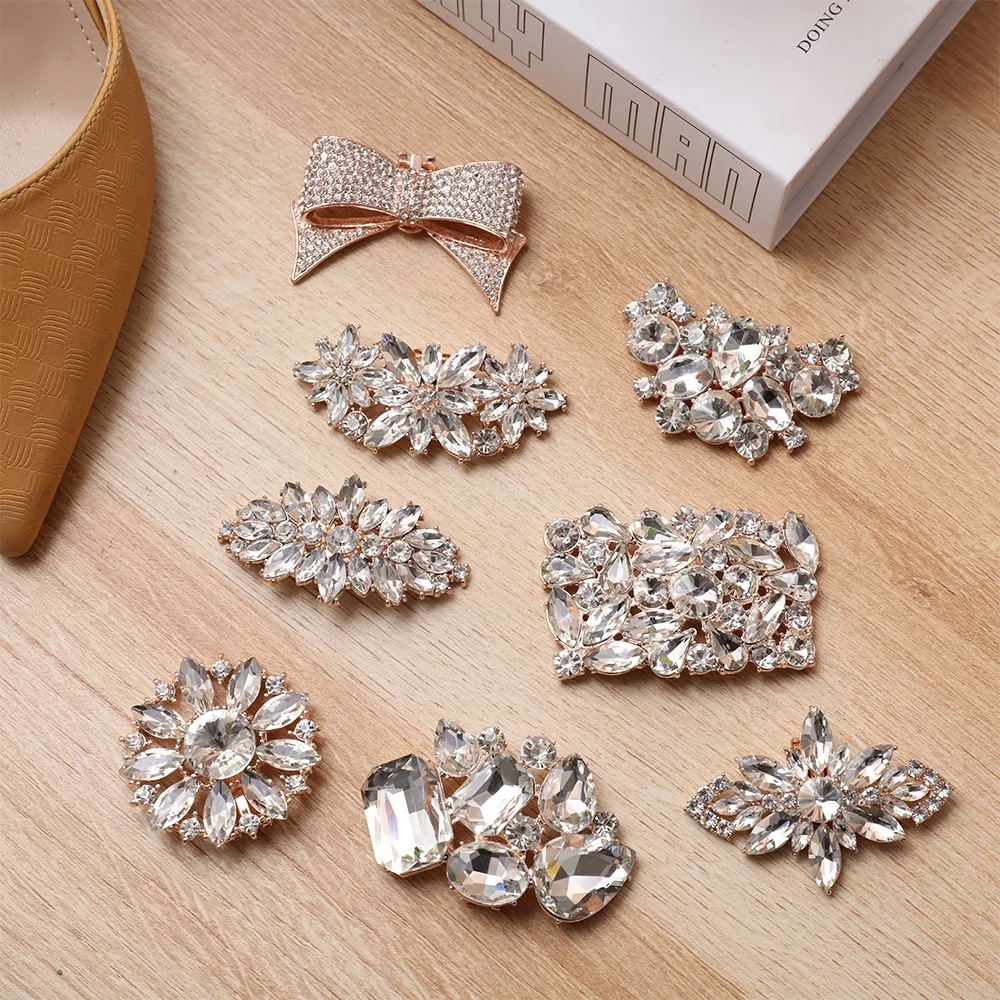 Clip Per Scarpe Da Sposa Con Cristalli E Fibbia In Strass – Accessorio Moda Donna