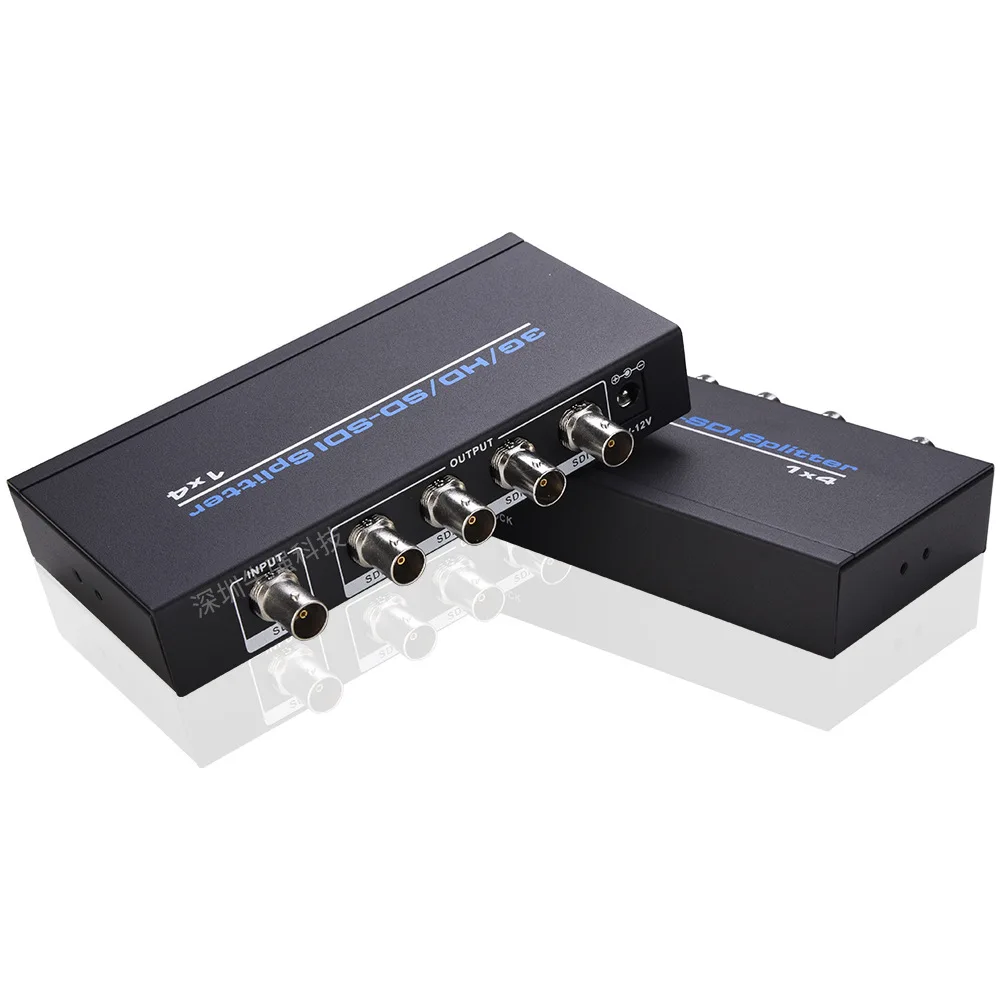 

SDI Splitter 1x2 1x4 SD-SDI HD-SDI 3G-SDI SDI Splitter 1 In to 2 Out / 1 In to 4 Out Repeater Extender