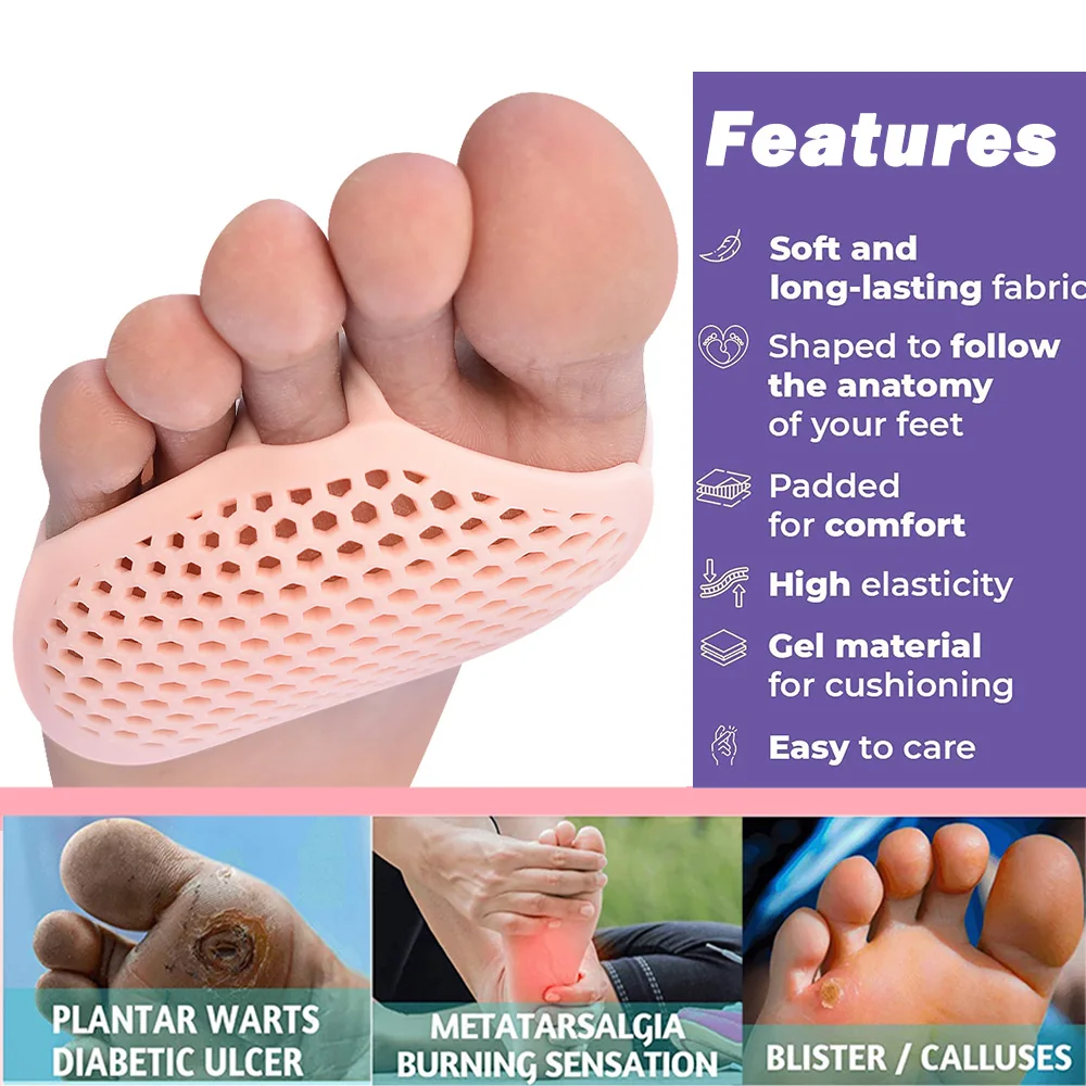 Orthopedic Forefeet Metatarsal Pain Relief Cushion Pads 2Pcs