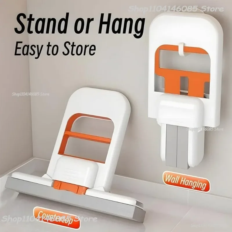 Portable Handheld Cleaning Mop Mini Foldable for Bathroom Kitchen Desktop Glass Living Room Car