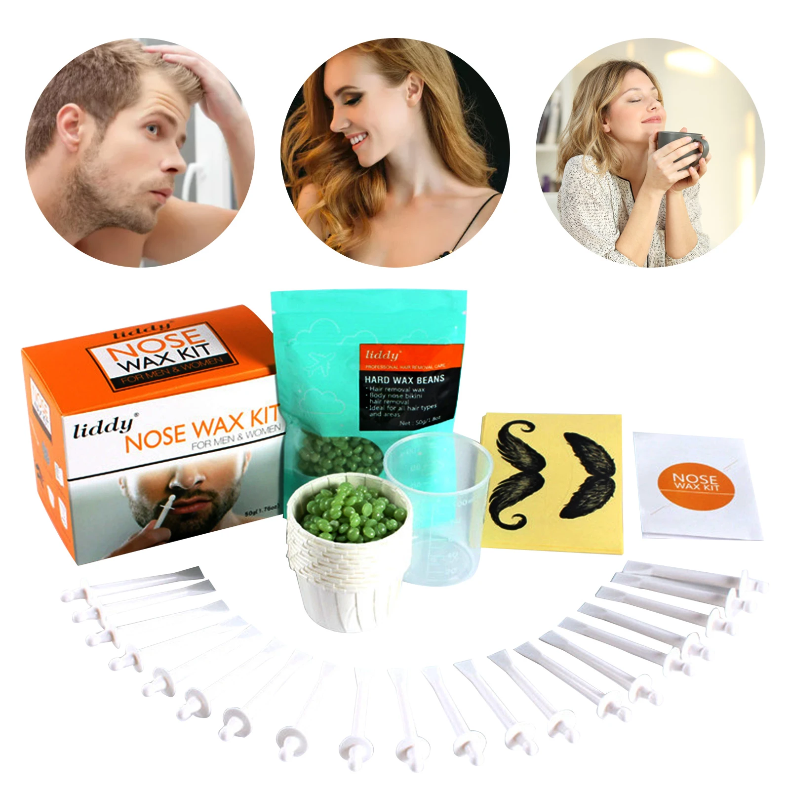 Wax Beanportable Painless Nose Wax Kit For Men & Women Nose Hair Removal Wax  Set Paper-free Nose Hair Wax Beans Cleaning Wax Kit - Nose & Ear Trimmer -  AliExpress