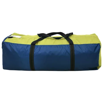 Tenda da Campeggio per 6 Persone Blu e Giallo Outdoor Multi-Party Camping Tent 6