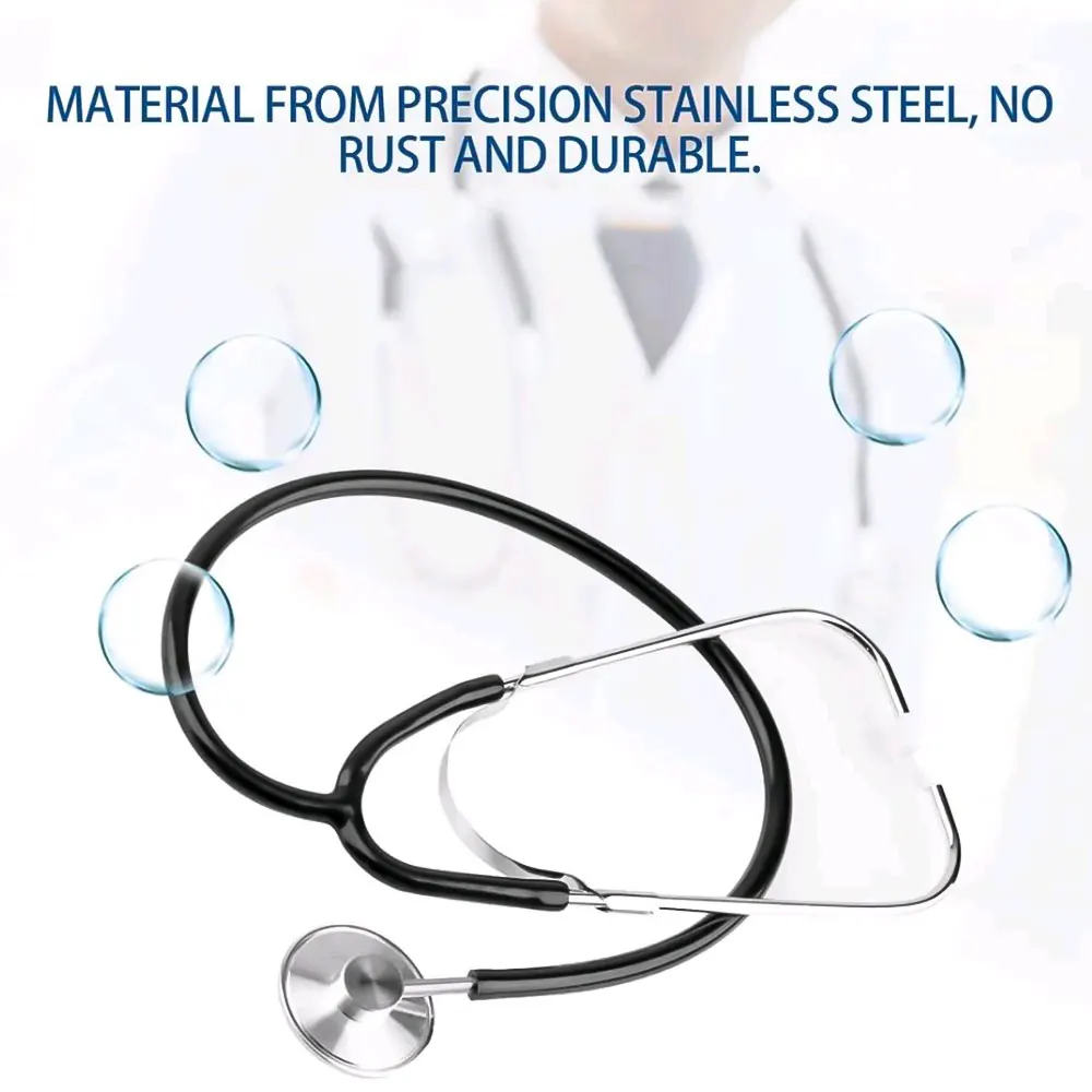 Portable Single Head Stethoscope Professional Cardiology Stethoscope Doctor Medical Equipment Student Vet Nurse Medical Device