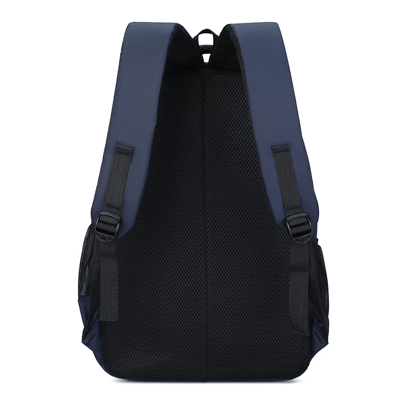 Large-capacity leisure backpack with multiple pockets, adjustable shoulder strap, zipper closure, and polyester lining, suitable