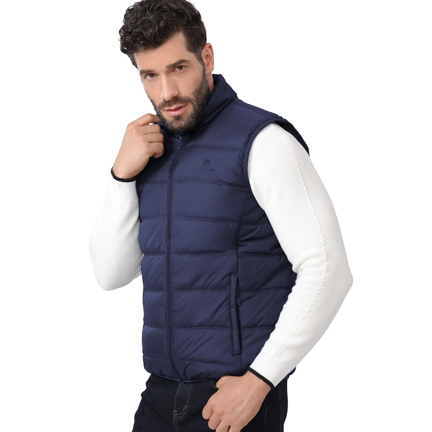 Description Picture 6 of itemGOLDEN CAMEL Puffer Hiking Vest for Men Quilted Men's Winter Coats Padded Sleeveless Jackets Gilet Casual Work Travel Camping