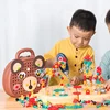 Children Electric Drill Toolbox Driller Games Tool Toy for Boys 4 6 Years Old Montessori Screw Puzzle Kid Pretend Play Toys Gift 2