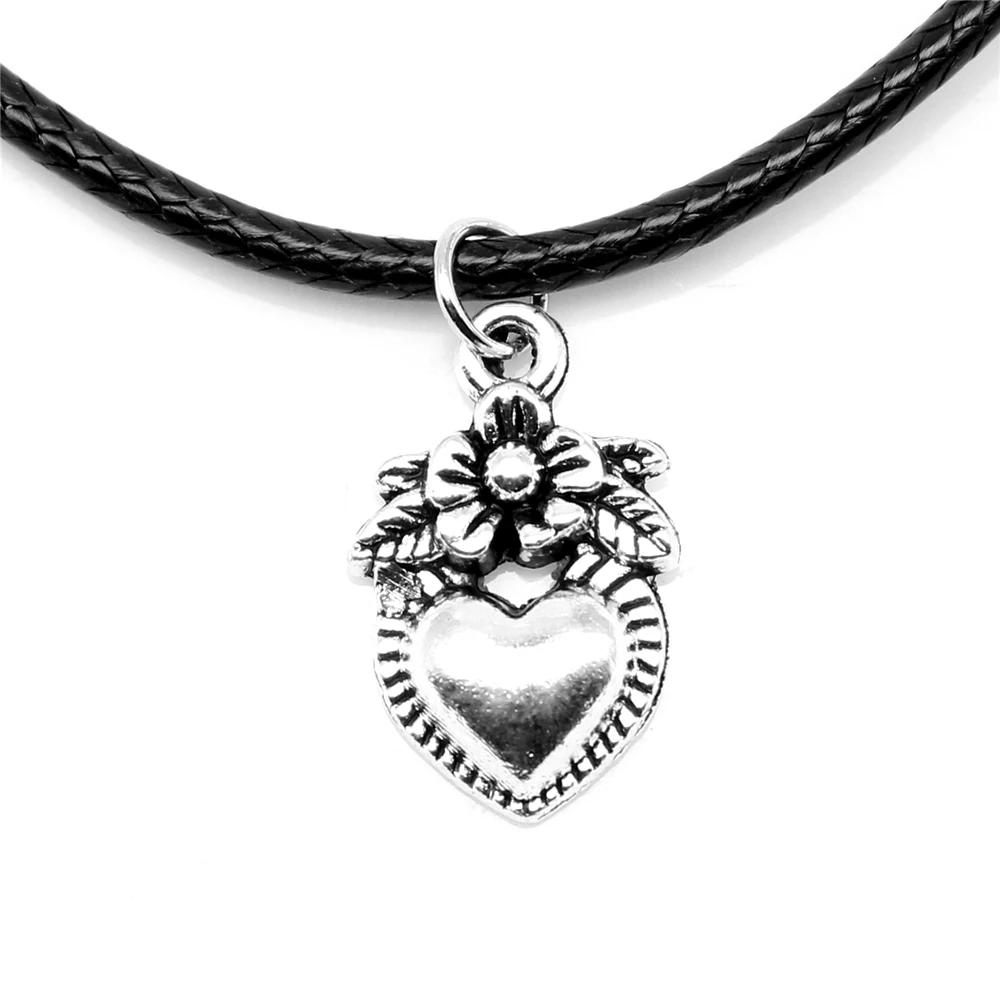 

1 Piece Flower Peach Heart Choker Neck Girls Jewelry 12x18mm