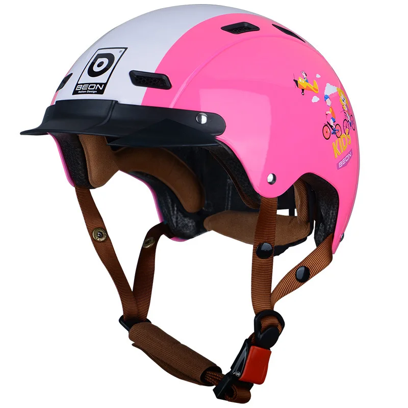 

BEON Lightweight Kids Helmet Half Face Electric Bicycle Scooter Child Motorcycle Pedal Bike Riding Safety Windproof Hat Cascos
