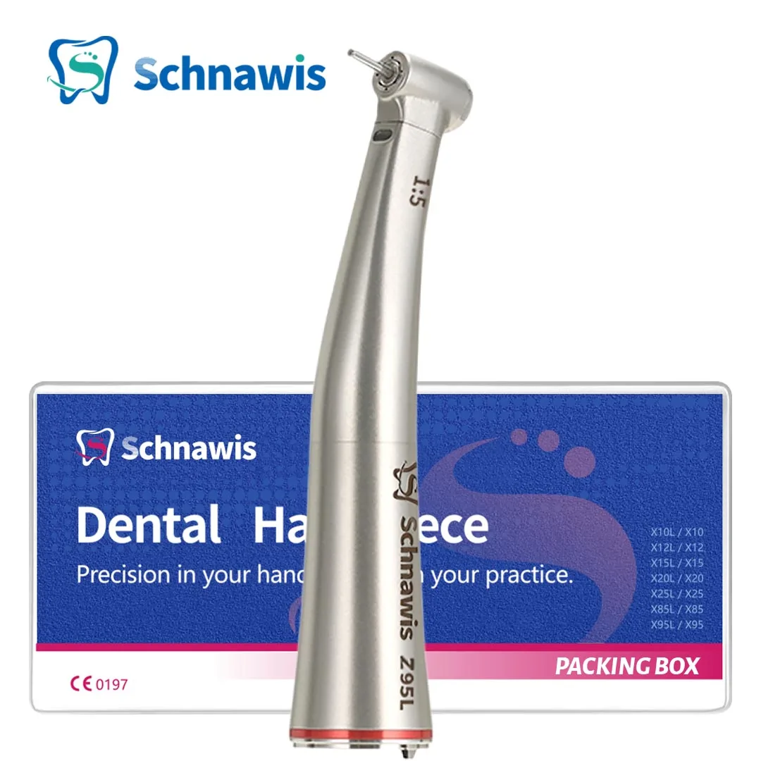 

Dental Z95L 1:5 Increasing Speed Handpiece Mini Head Optic Fiber Electric Hand Piece Dentistry Against Contra Angle Handpieces