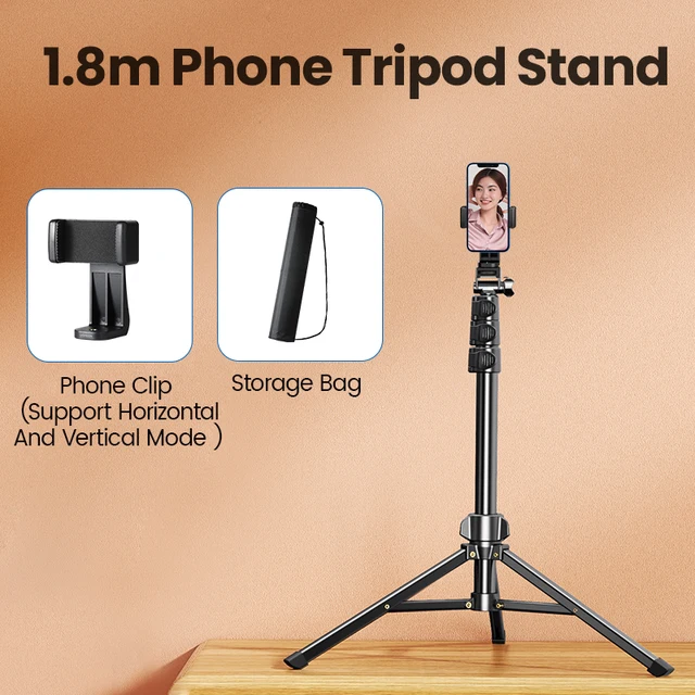 Ugreen Phone Tripod Stand For Gopro Iphone Samsung Xiaomi Huawei Foldable Aluminum Phone Holder Universal Travel Tripode Holder - Holders & Stands - AliExpress
