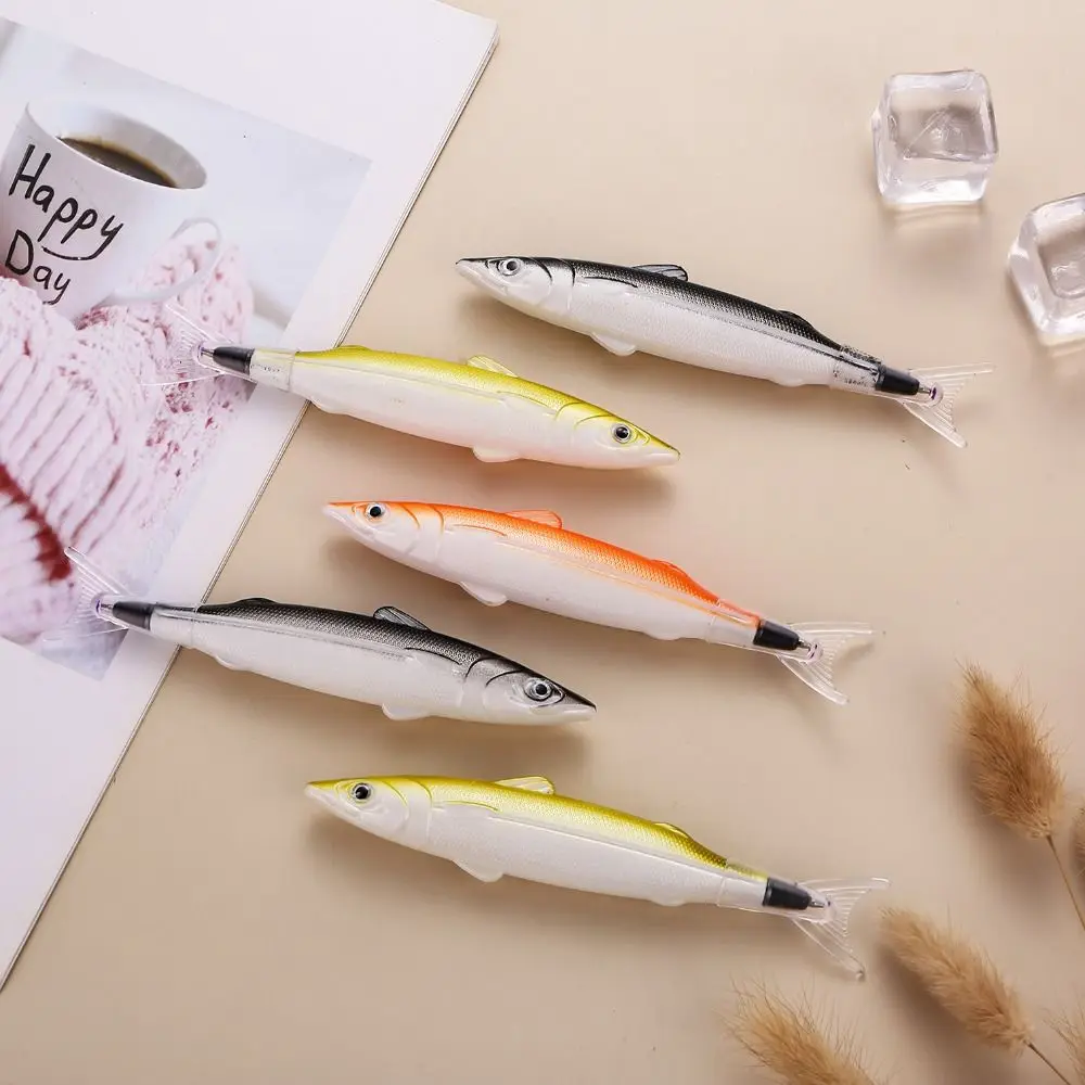 Plastic Salt Fish Shape Ballpoint Pen Funny Creative Signature Pen Gel Writing Tool Gift School Stationery Supplies