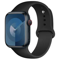 Premium Silicone Sport Band for Smartwatches - Multiple Sizes Available (18 Black)