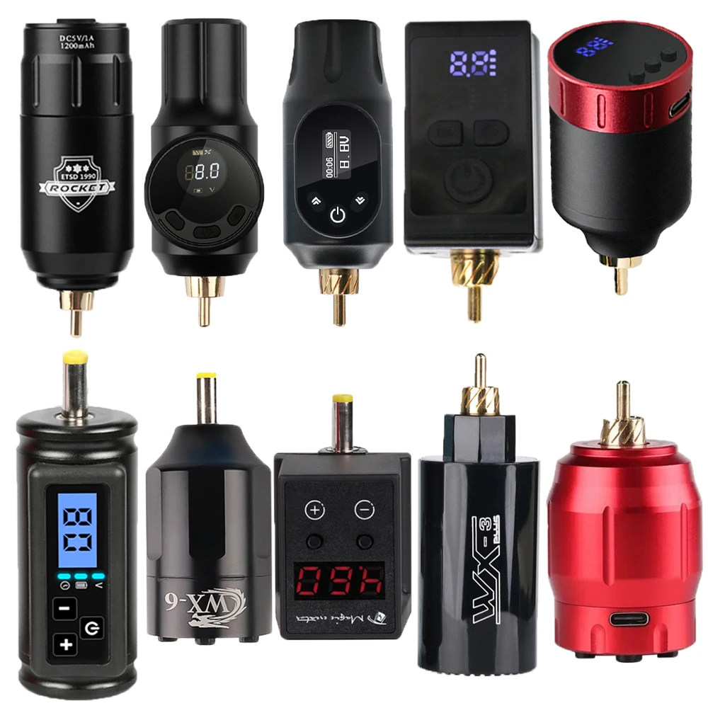 Fuente De Alimentación Inalámbrica T3 Para Máquinas De Tatuar - Batería, Pantalla Digital ¡Marca Dragonhawk!