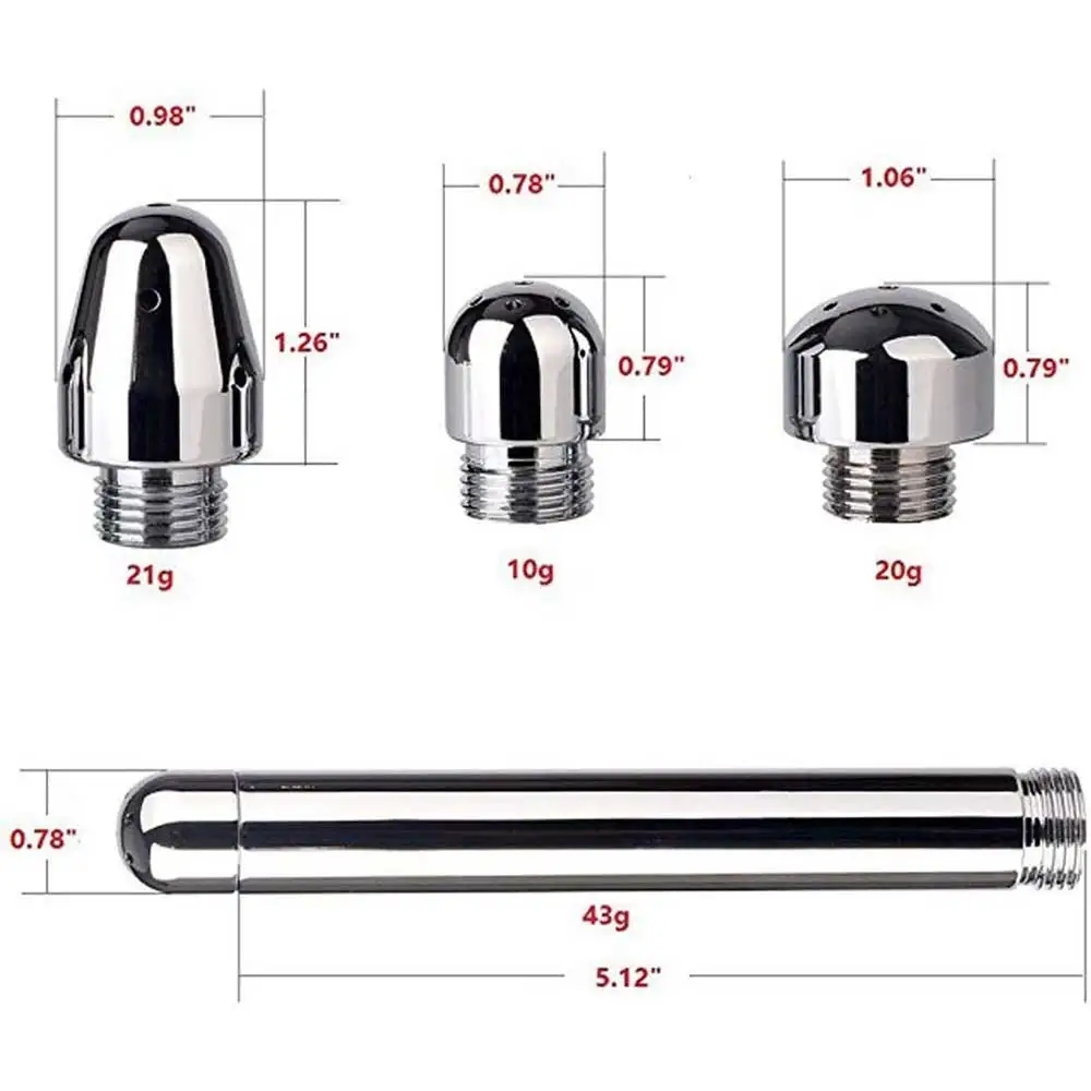 Hygienic Shower Bidet For Bathroom Enema Water Nozzle With 3 Style Head Anal Ingredients Douche Vaginal Clean Kit Cleaner Tool 2