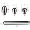 Hygienic Shower Bidet For Bathroom Enema Water Nozzle With 3 Style Head Anal Ingredients Douche Vaginal Clean Kit Cleaner Tool 2