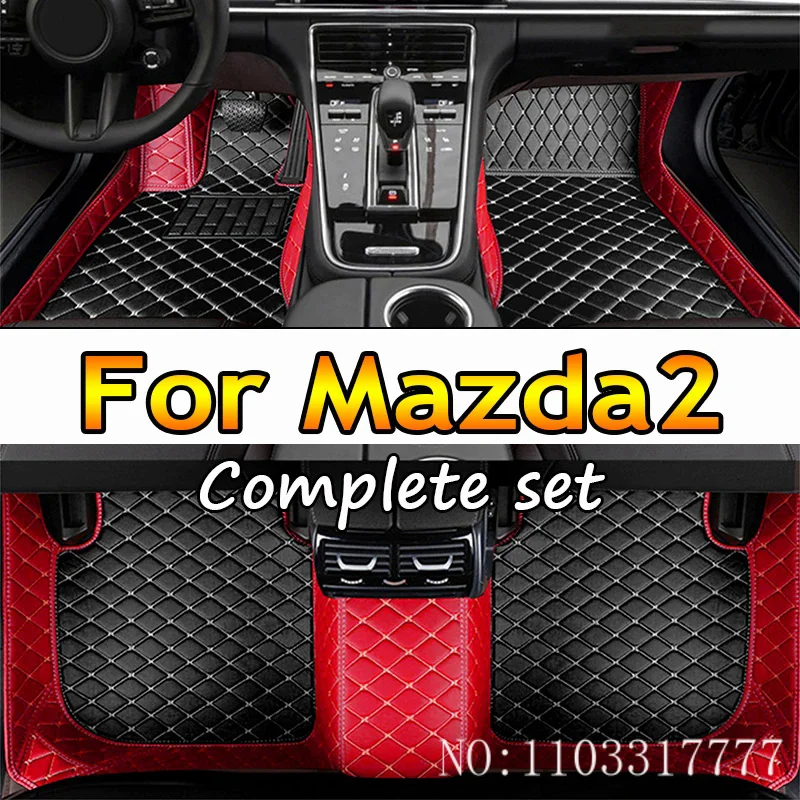 

Car Floor Mats For Mazda2 Mazda 2 Demio Toyota Yaris R DJ DL 2015~2022 Leather Mat Rugs Carpets Interior Parts Car Accessories