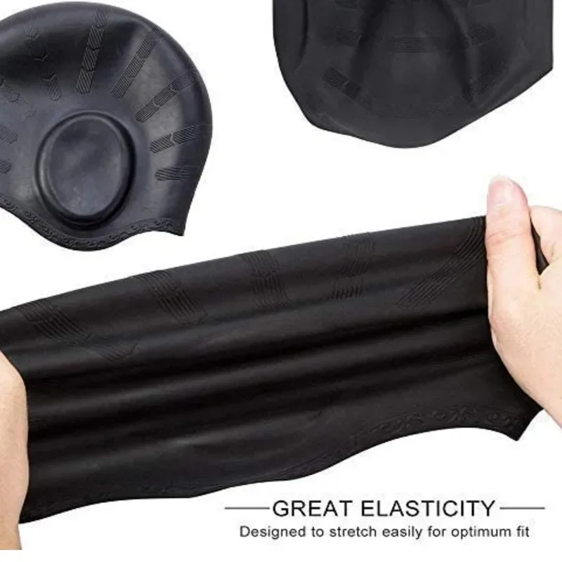 Cuffia da Nuoto per la Protezione delle Orecchie 3D - Cuffia Piscina Donna Uomo - Cuffia Nuoto Silicone