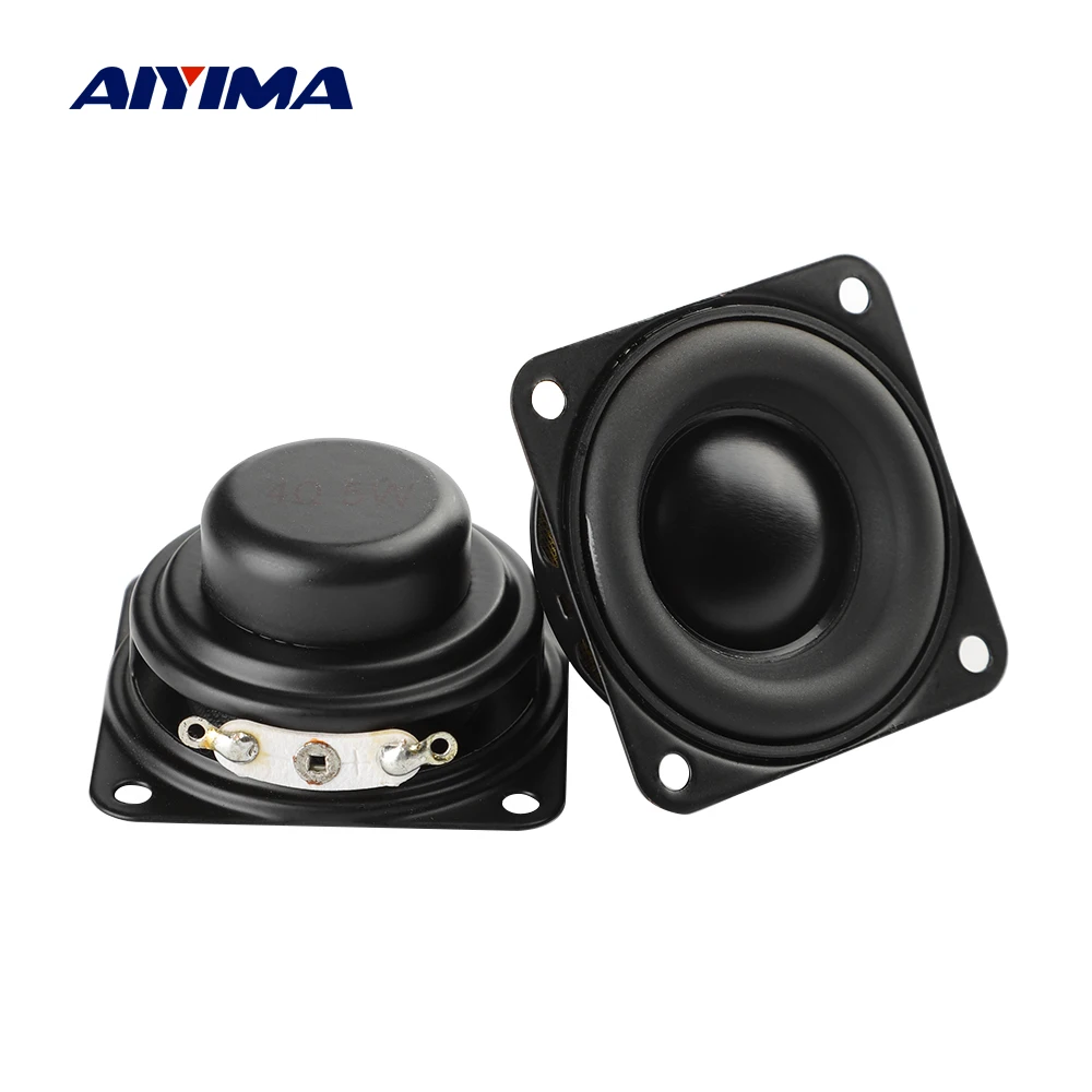 

AIYIMA 2Pcs 1.5 Inch Portable Full Range Audio Speaker 40MM 4 Ohm 5W HiFi Sound Amplifier LoudSpeaker DIY Bluetooth Speakers