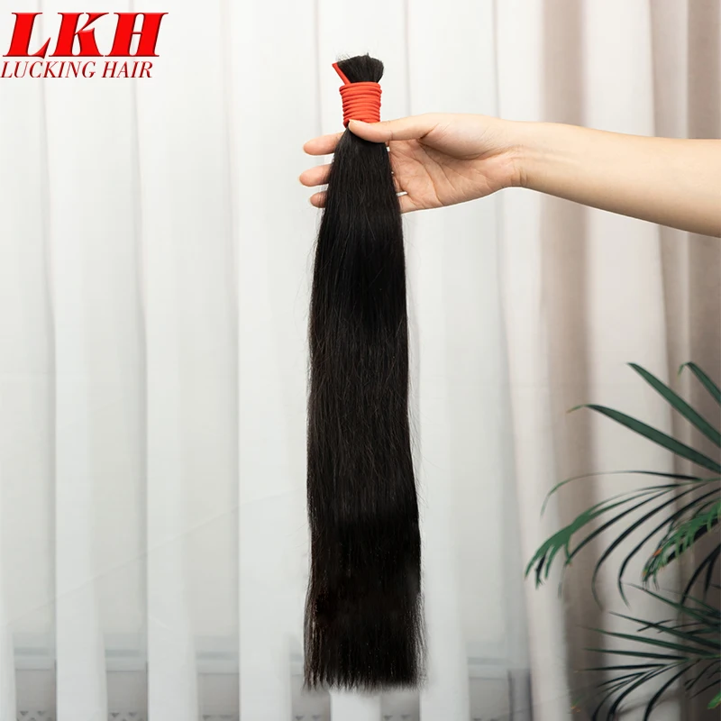 Virgin Remy Black Raw Indian Vietnamese Russian Human Hair Bundles for Braiding 100% Human Hair Bulk Extensions