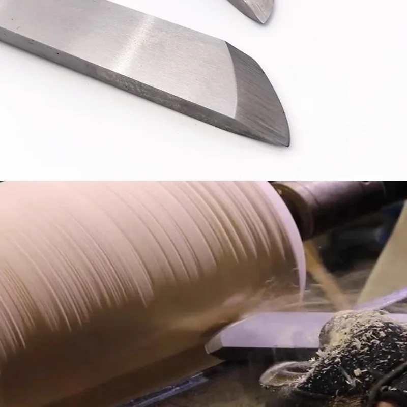 HSS 네거티브 레이크 스크레이퍼 Woodturning 치즐 12mm / 22mm 너비 아크 베벨 블랭킹 휴대용 목공 터닝 도구