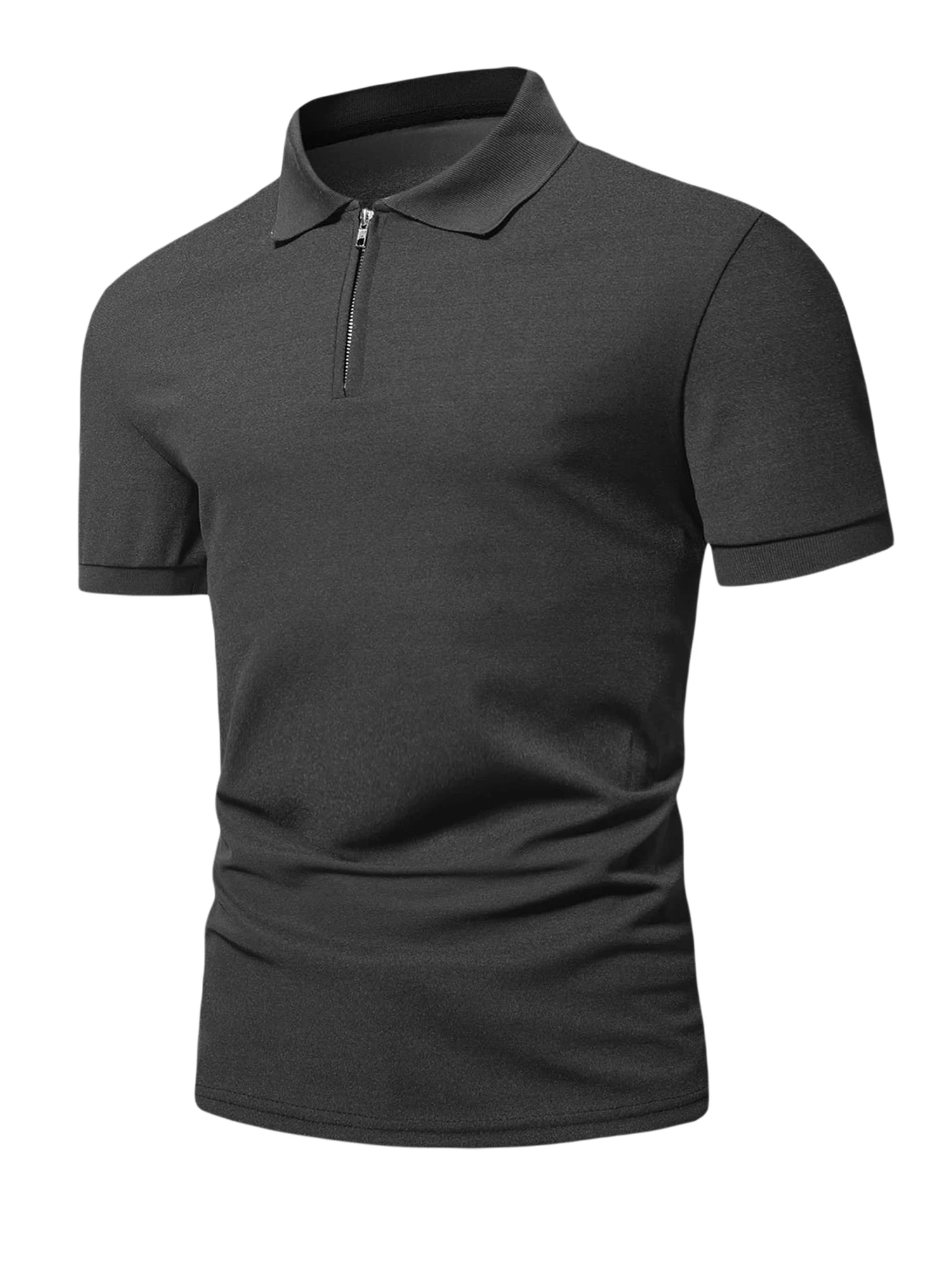 Men s Lightweight Slim Fit V-Neck T-Shirt Casual Short Sleeve Breathable Tee Stylish Summer Apparel