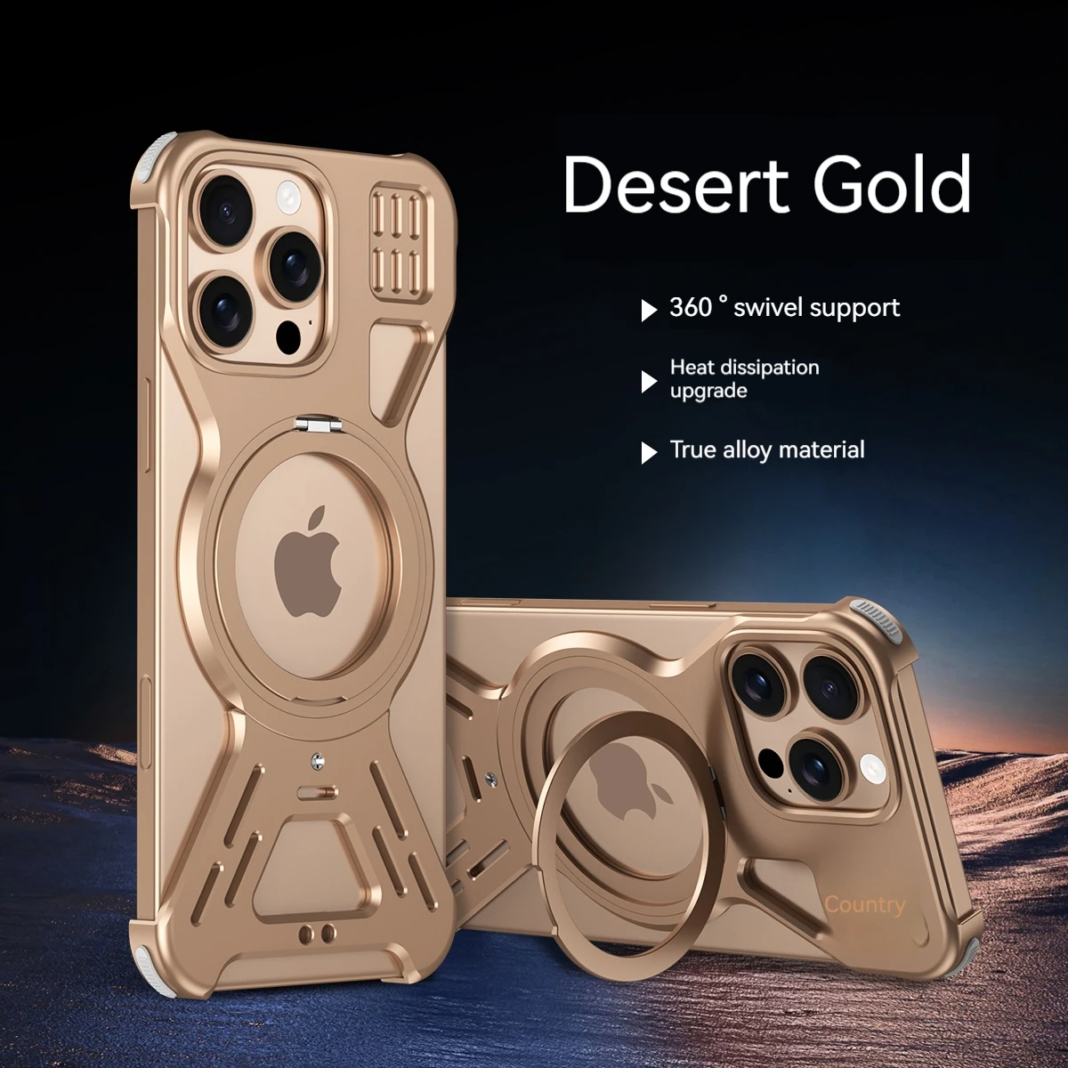 Magnetic 360° Frameless Aluminum Alloy Phone Case with Magsafe Wireless Charging Compatibility