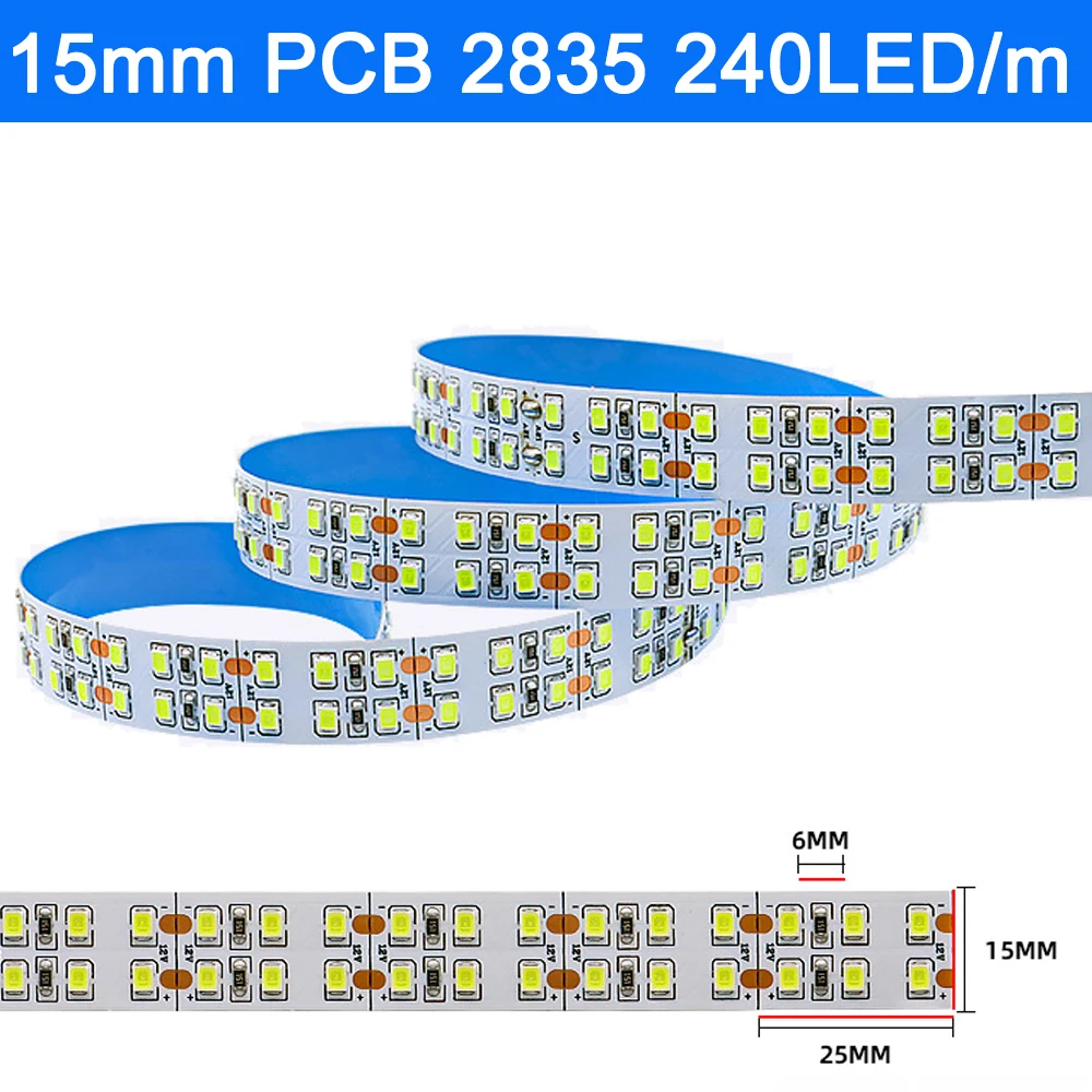 ตัวเลือกสินค้า LED Strip 480 LED 2400mm แสงเย็น-อุ่น 12V 24V