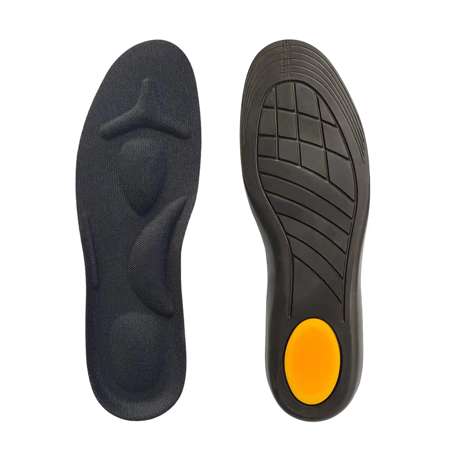 PU arch support 4D insoles for men soft soles comfortable sports shock absorbing sweat anti-odor massage leisure full cushion