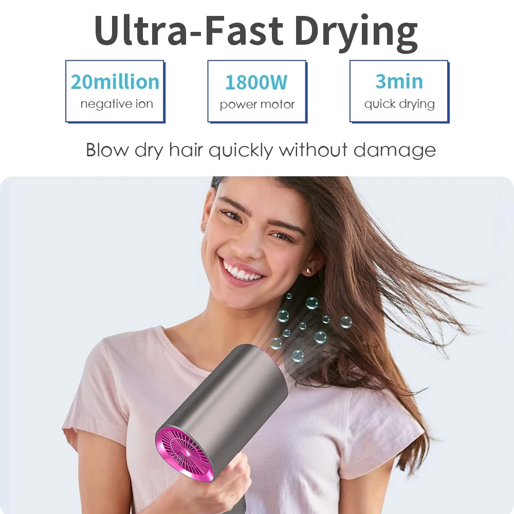 Professional Folding Hair Dryers Household Heating And Cooling Air Hair Dryer Powerful Wind Blow Dryer Care Modeling Tools