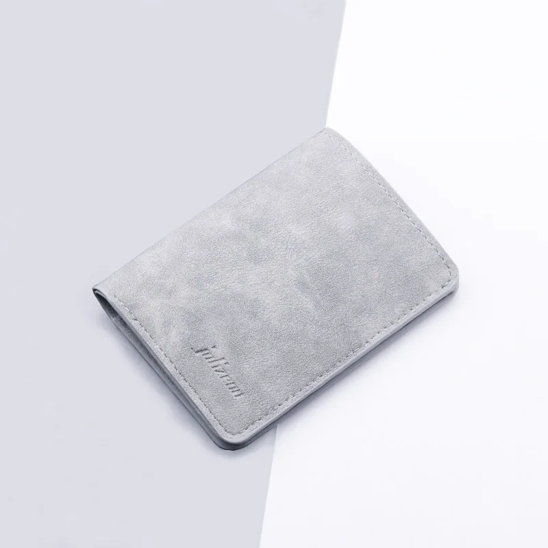 Unisex Slim Leather Card Organizer - RFID-Blocking Vertical Wallet for IDs & Credit Cards Multi-Slot Compact Purse for Men 지갑