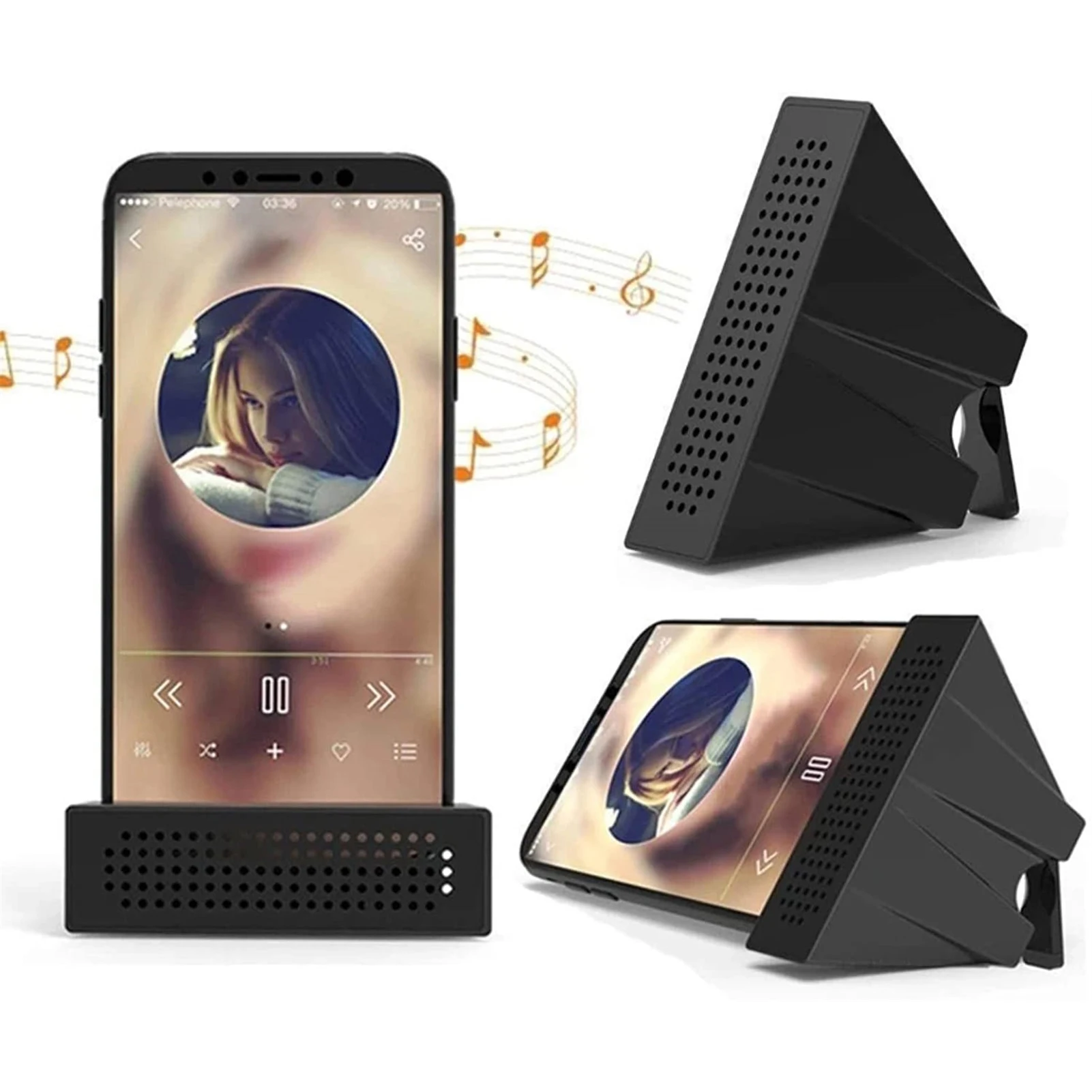 Mobile Phone Sound Amplifier Stand Plastic Cell Phone Stand With Sound Amplifier Phone Holder Desk Support For Mobile Phone wall phone holder