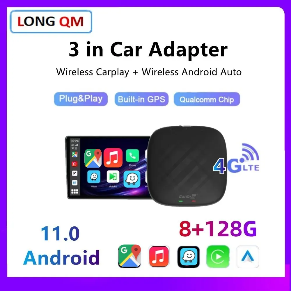 Carlinkit Pro Wireless Carplay Android Ai Box Mini Smart Smart Box Android  Auto For Audi Mazda Volvo VW Toyota 4G LTE GPS - AliExpress