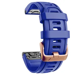 20mm Silicone QuickFit Replacement Watch Strap - Premium Adjustable Bracelet Band - Fenix 6S 6S Pro (Sapphire)