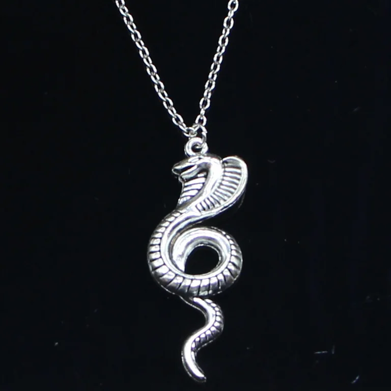 

20 шт. Новое модное ожерелье 49x19 мм Подвески в виде змеи короля кобры Короткие Длинные женские и мужские Подарочные ювелирные изделия Чокер