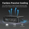 Fanless Intel N100 Mini PC DDR4 MSATA/M.2 NVMe/2.5 inch SATA 2x Gigabit Ethernet 2x DB9 RS232 2x HDMI2.0 DP WiFi Windows Linux 5