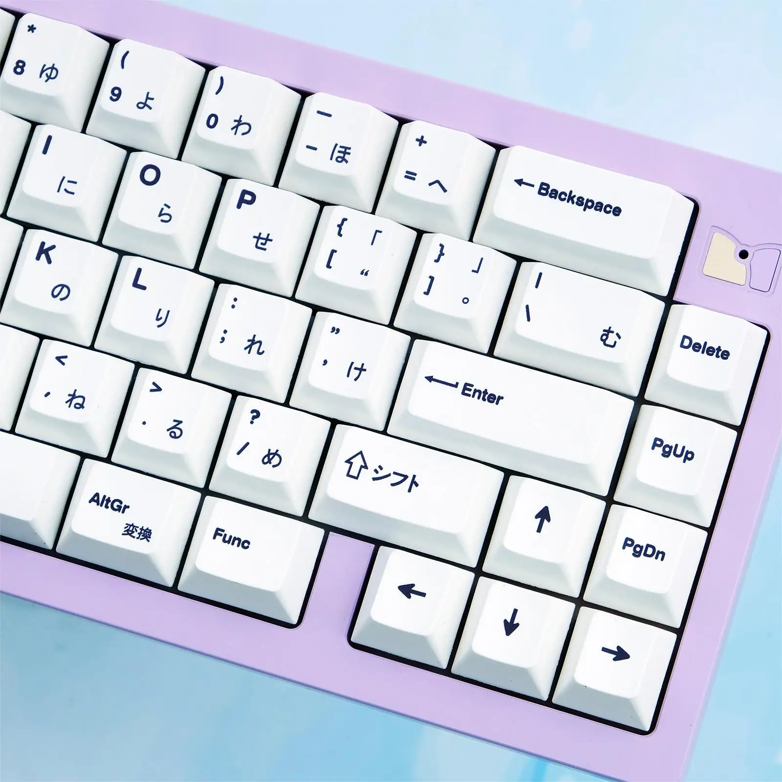 Minimalista Branco Japonês Keycaps Teclado Mecânico Cereja Perfil Dye Sub Pbt Terno para 61 68 75 84 87 98 104 Layout Gk61 - Imagem 2
