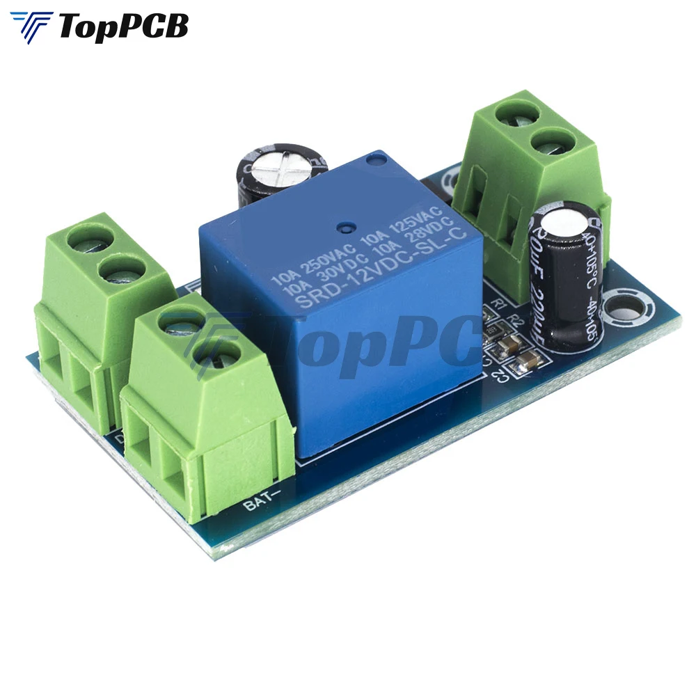 DC Power/Battery Switch, 5V~48V 10A DC Power Supply/Battery Automatic  Switch Module Emergency Controller Module Mount DC Power/Battery Switch