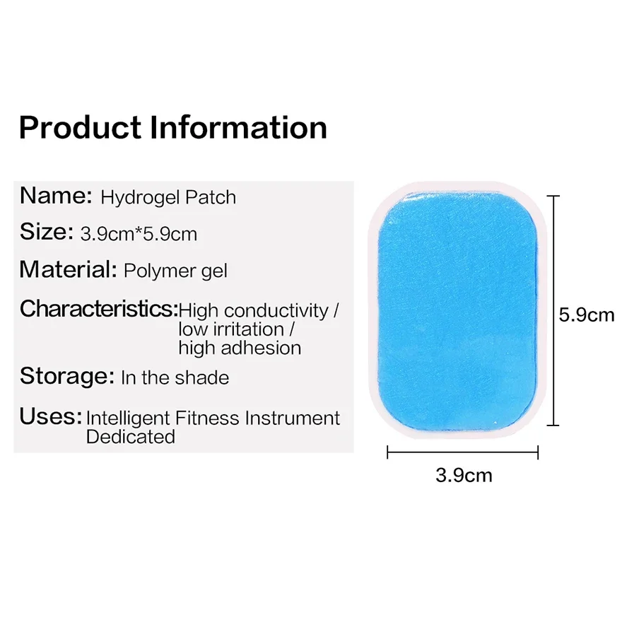 EMS Gel Pads For EMS Trainer Abdominal Gel Stickers Fitness Hydrogel For Abdomen Muscle Stimulator Slimming Massage Machine 4