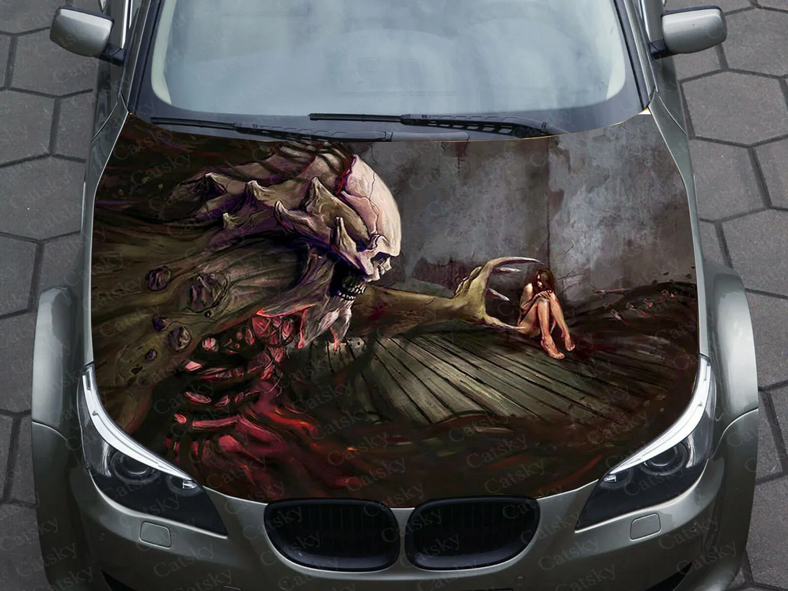 Blueshyhall Lot De 2 Autocollants Colonne B Pour Voiture - Motif Tête