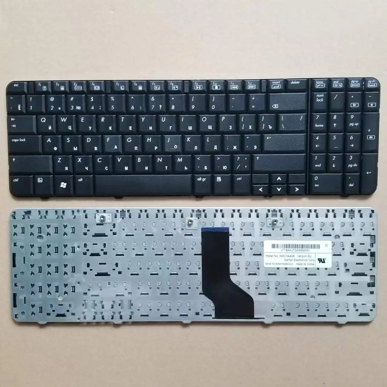 

Новинка, Русская клавиатура для ноутбука HP Compaq CQ60 G60, Черная