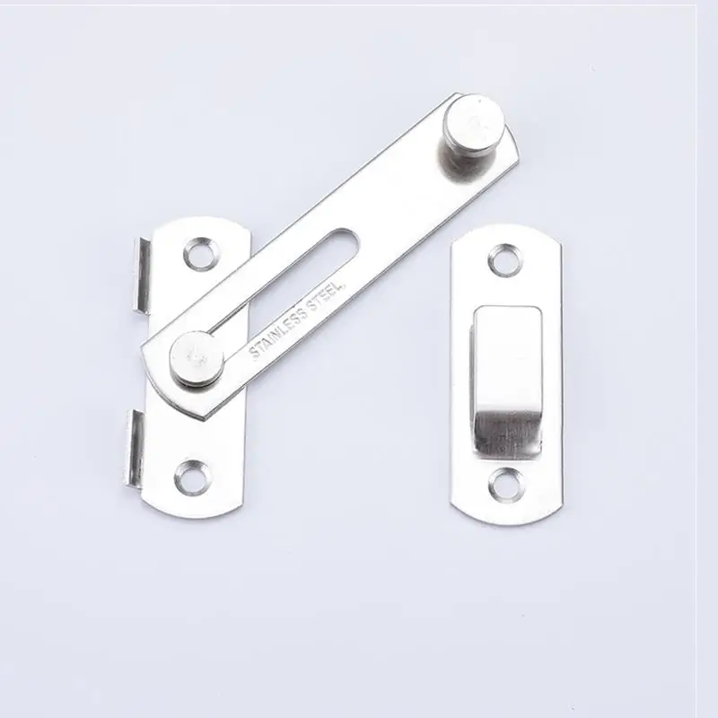 Door Latch Sliding Door Latch Door Lock Latch Cabinet Locks Stainless Steel Door Lock Door Latch Bolt Toggle Latch Sliding Barn Bolt Iron Right Angle Barn Lock Hardware Accessories
