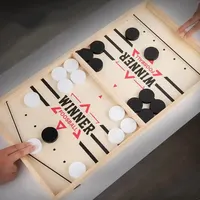 Table Hockey Paced Sling Puck Board Game Fast Sling Puck Winner Party Game Adult Child Family Game Desktop Battle Board Game 1