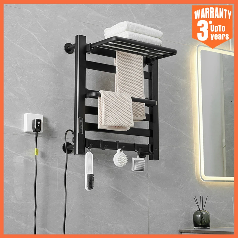 SKUAI เครื่องอบผ้าเช็ดตัวในห้องน้ําไฟฟ้า, เครื่องอบผ้าเช็ดตัวไฟฟ้าสมาร์ทโฮมอุปกรณ์ห้องน้ําผ้าเช็ดตัวอุ่นสําหรับห้องน้ํา 1